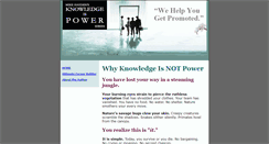 Desktop Screenshot of knowledgeispowerseries.com
